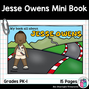 Jesse Owens Mini Book for Early Readers: Black History Month
