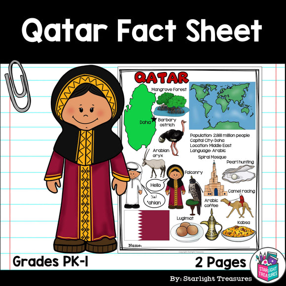 Qatar Fact Sheet for Early Readers