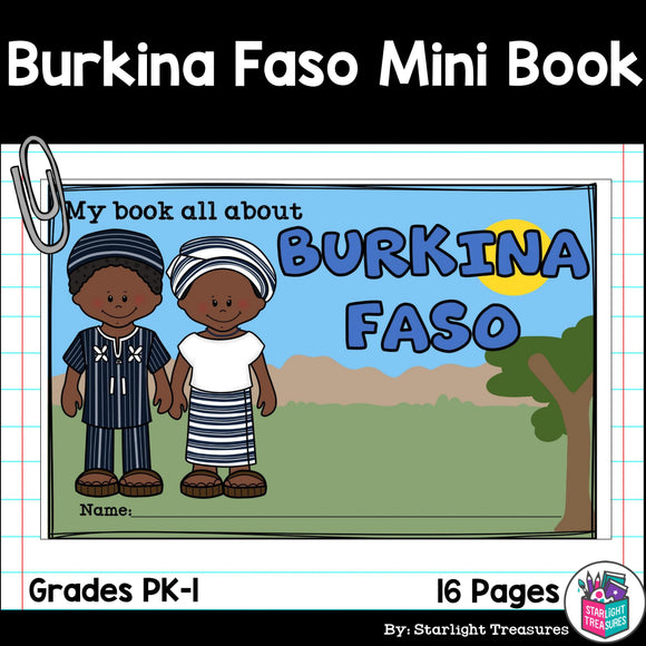 Burkina Faso Mini Book for Early Readers - A Country Study