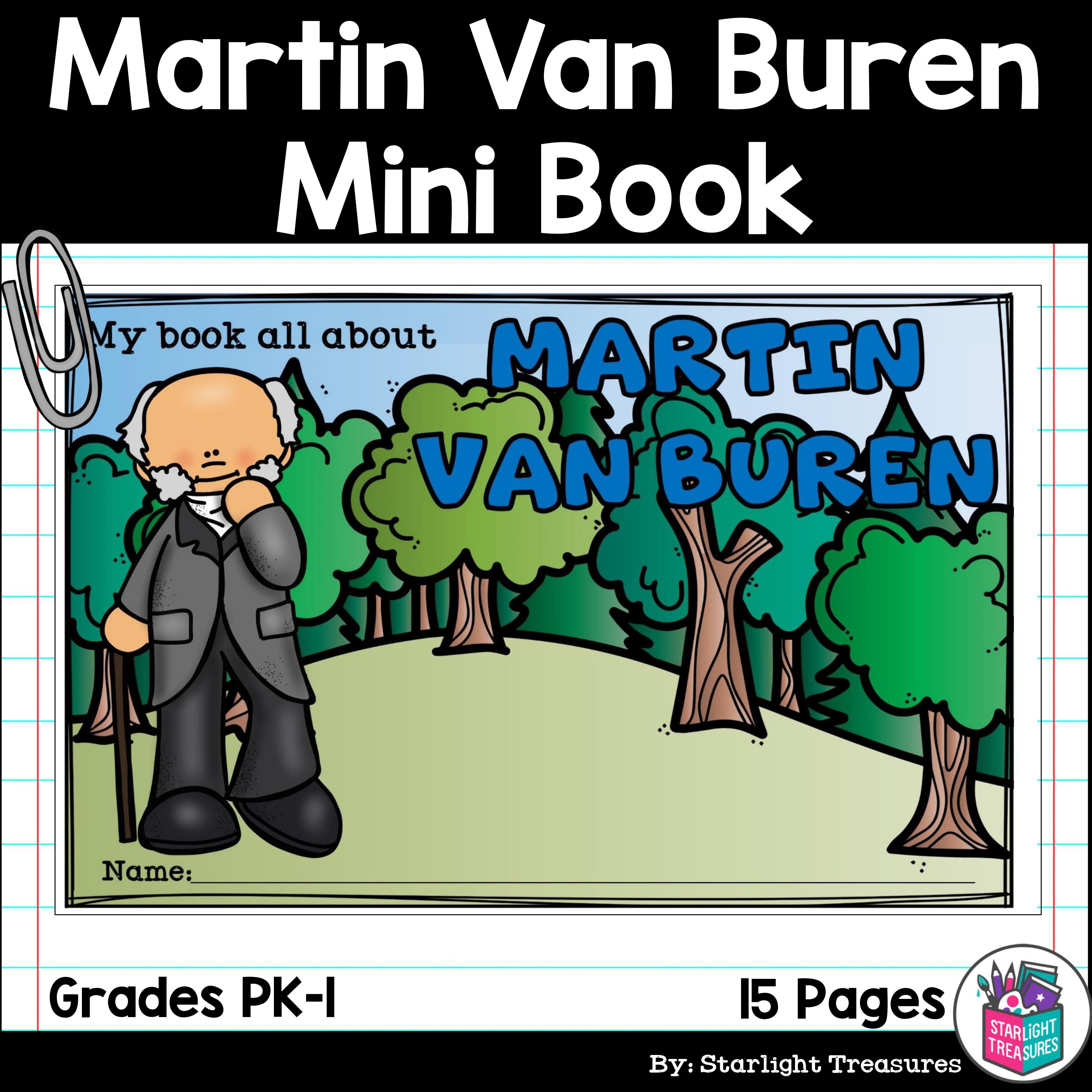 Martin Van Buren Mini Book for Early Readers: Presidents' Day