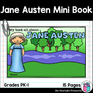 Jane Austen Mini Book for Early Readers: Women's History Month