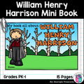 William Henry Harrison Mini Book for Early Readers: Presidents' Day