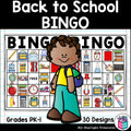 Back to School Bingo Cards for Early Readers - Back 2 School, School FREEBIE