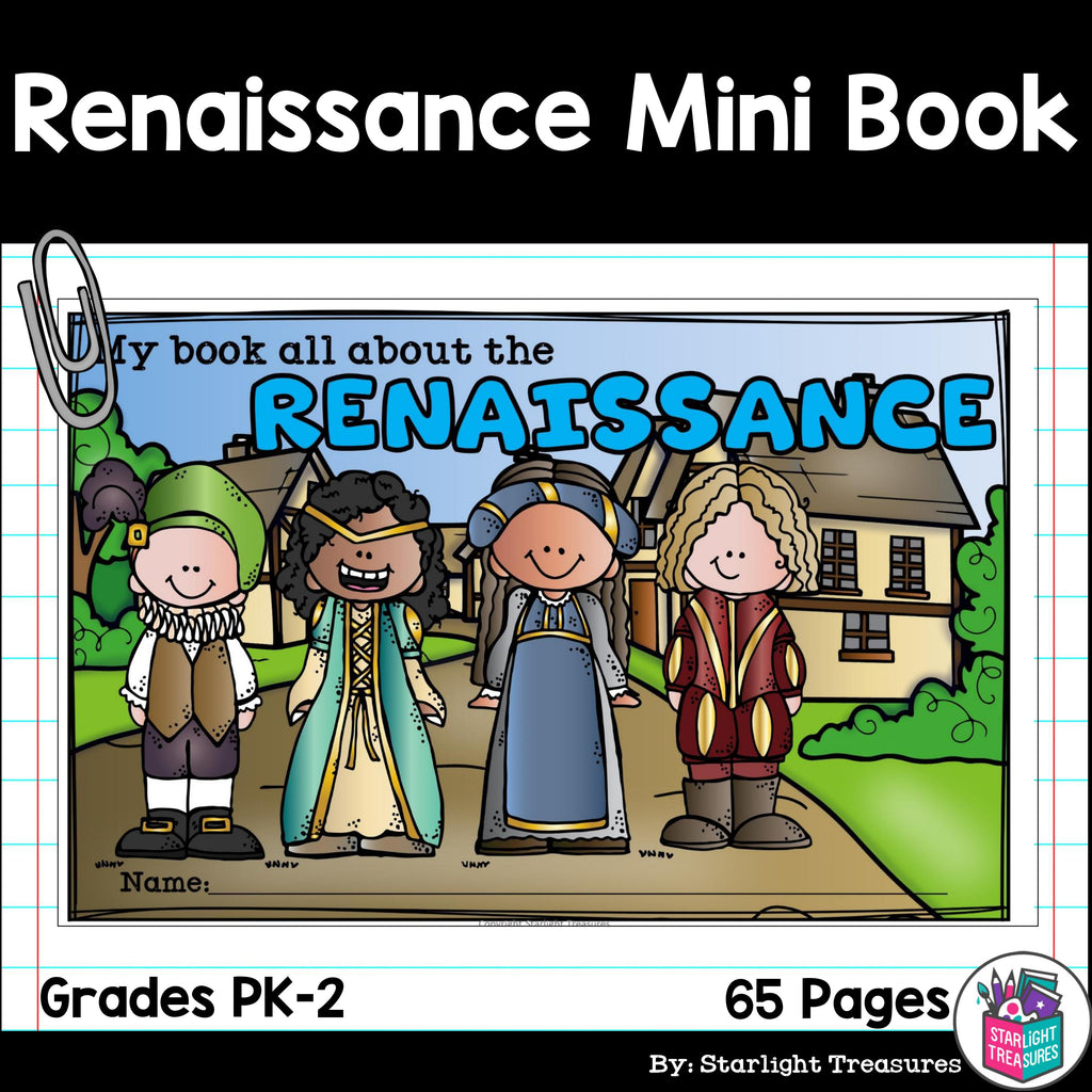 Renaissance Mini Book for Early Readers - Renaissance, Reformation, Exploration