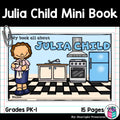 Julia Child Mini Book for Early Readers: Women's History Month