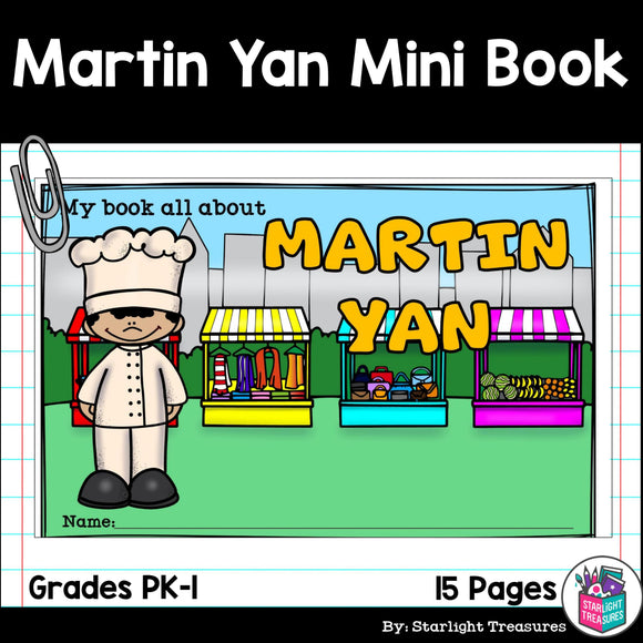 Martin Yan Mini Book for Early Readers: Asian/Pacific Islander Heritage Month