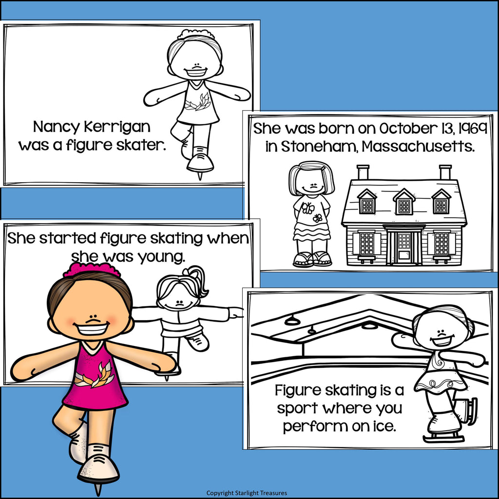 Nancy Kerrigan Mini Book for Early Readers: Women's History Month