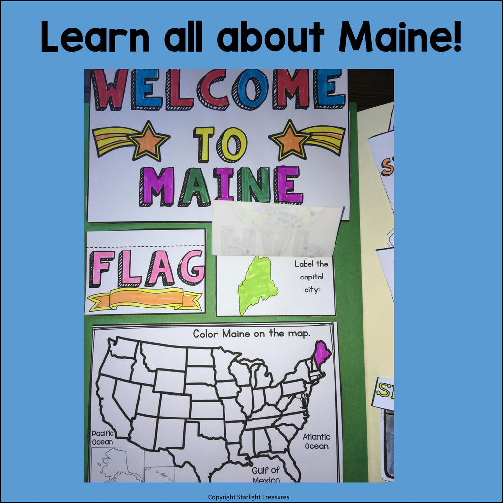 Maine Lapbook for Early Learners - A State Study