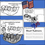 Mount Rushmore Mini Book for Early Readers: American Symbols