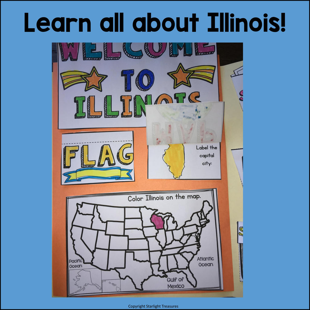 Illinois Lapbook for Early Learners - A State Study