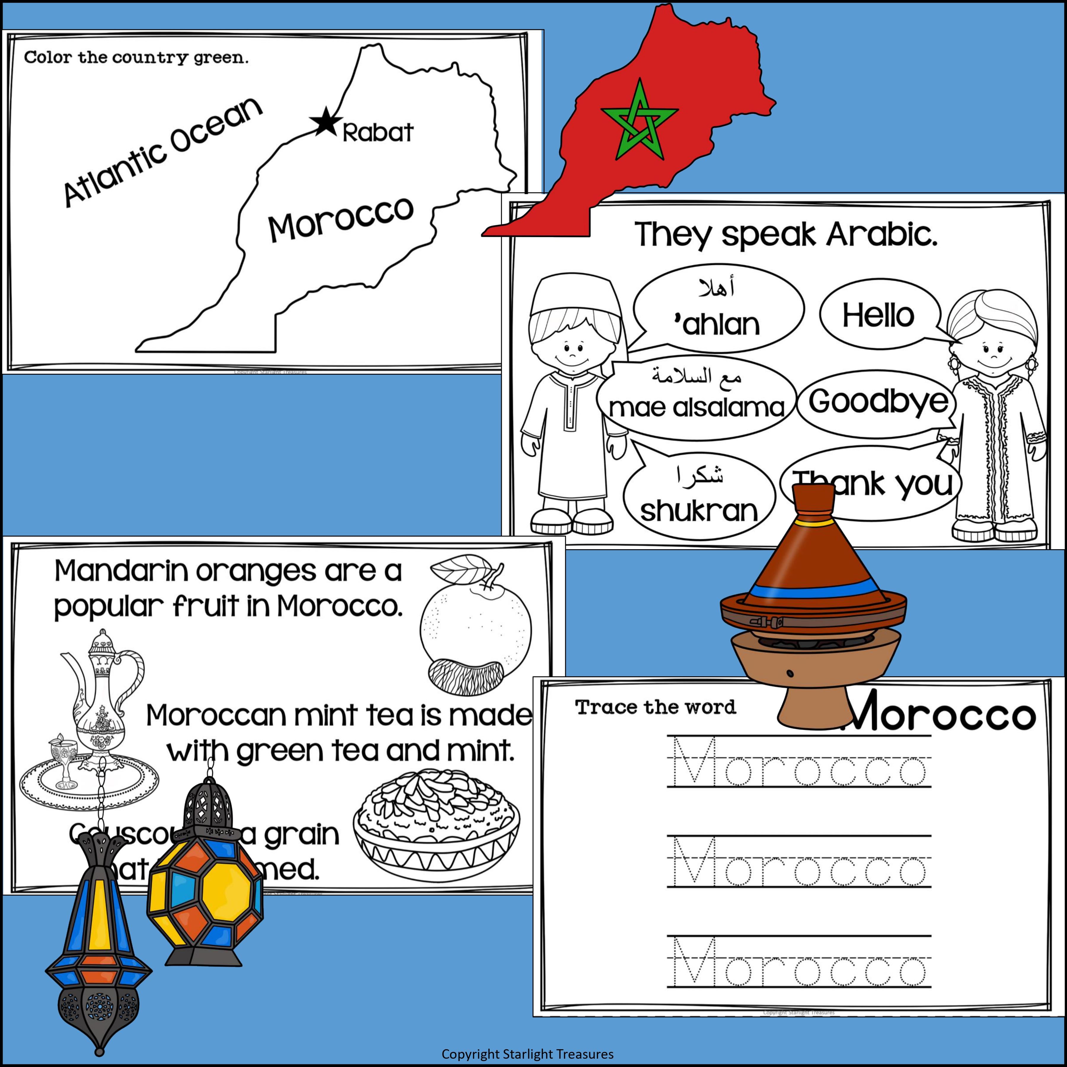 Morocco Mini Book for Early Readers - A Country Study