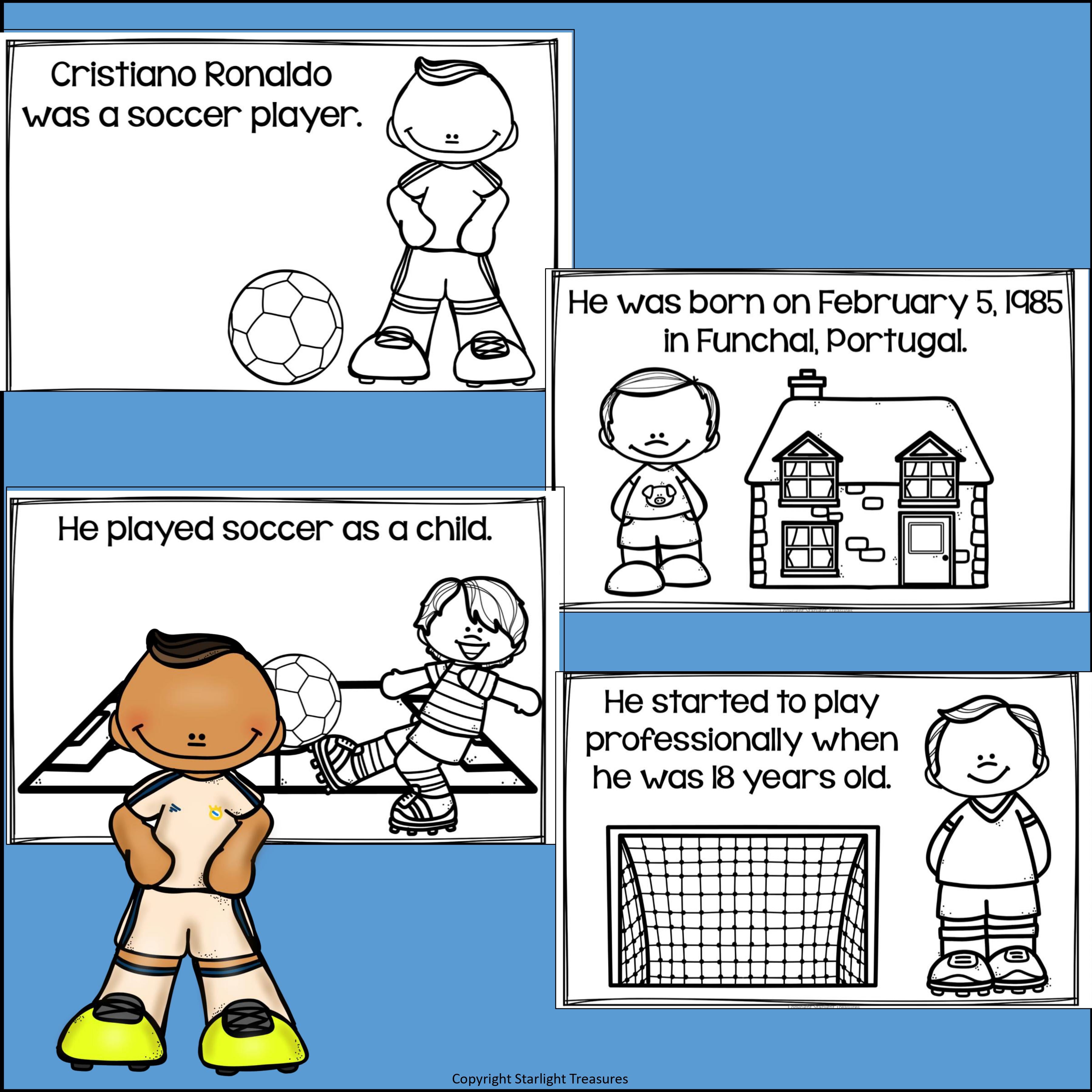 Cristiano Ronaldo Mini Book for Early Readers: Famous Athletes