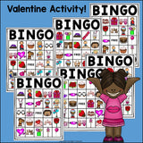 Valentine's Day Bingo Cards for Early Readers - Valentine Bingo FREEBIE