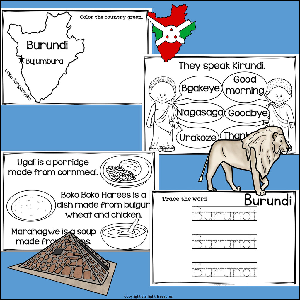 Burundi Mini Book for Early Readers - A Country Study