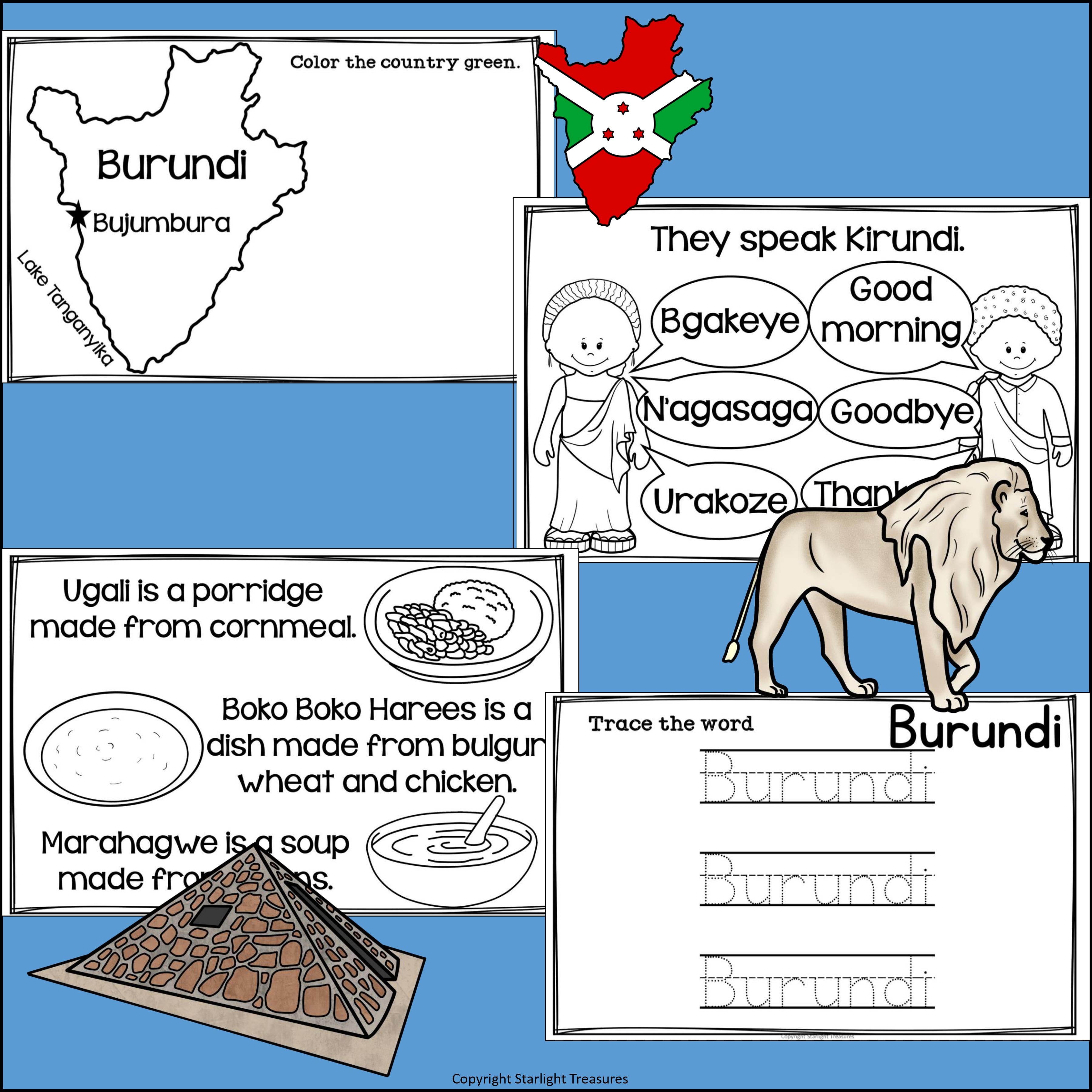 Burundi Mini Book for Early Readers - A Country Study