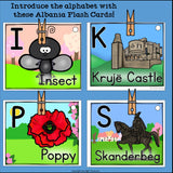 Alphabet Flash Cards for Early Readers - Country of Albania