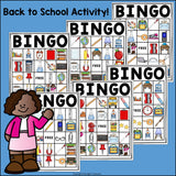 Back to School Bingo Cards for Early Readers - Back 2 School, School FREEBIE