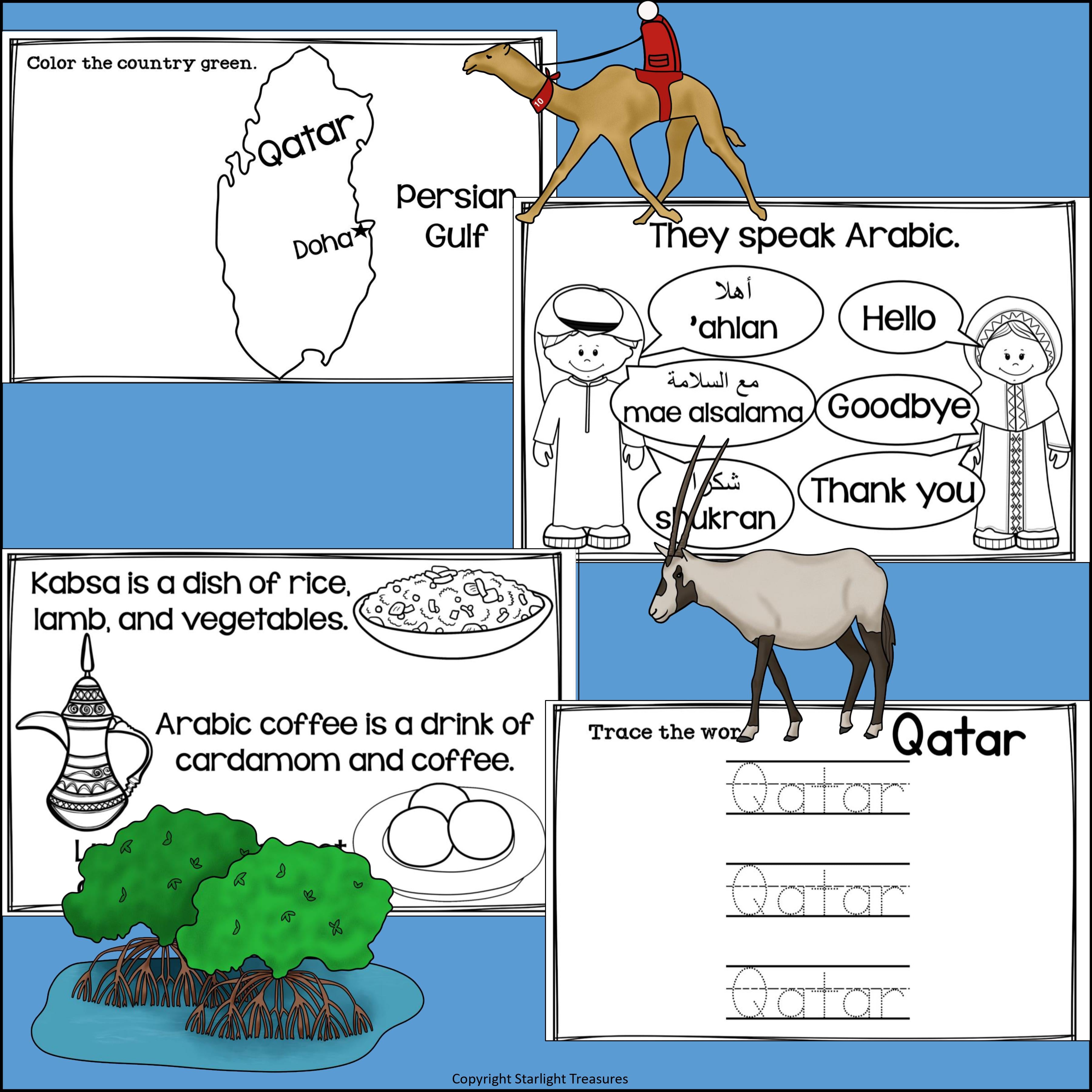 Qatar Mini Book for Early Readers - A Country Study