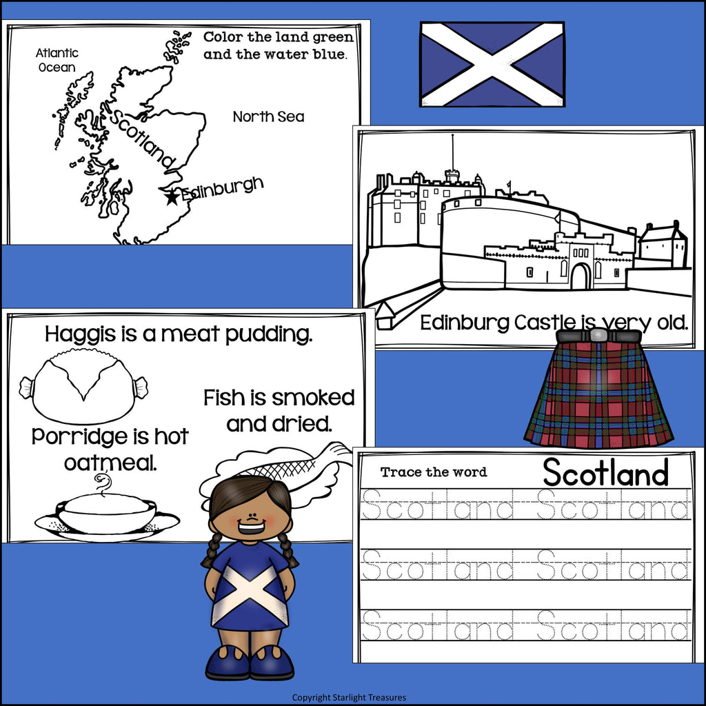 Scotland Mini Book for Early Readers - A Country Study