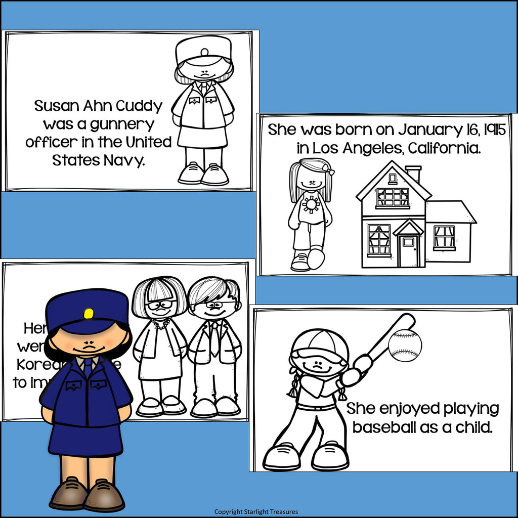 Susan Ahn Cuddy Mini Book for Early Readers: Asian/Pacific Islander Heritage Month