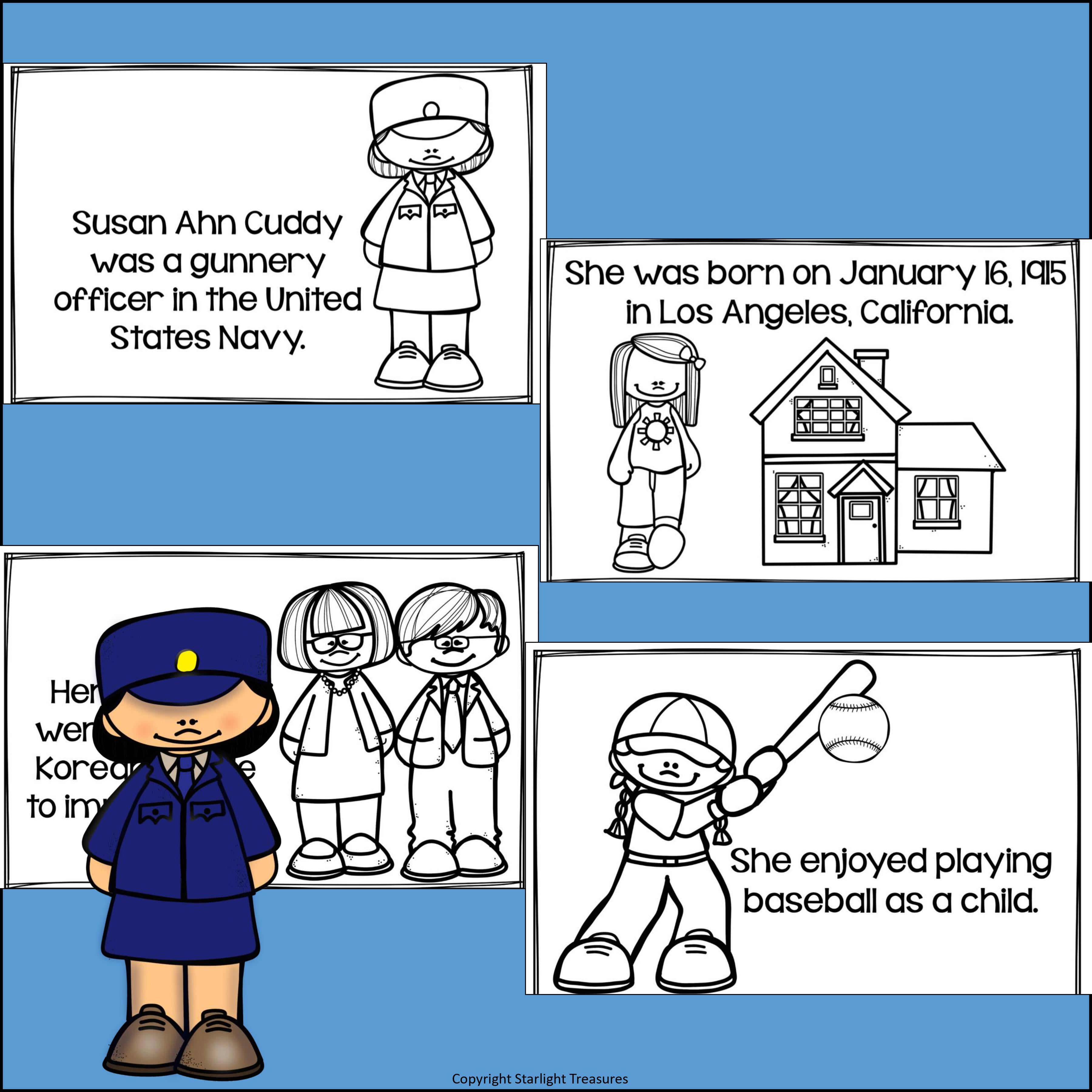 Susan Ahn Cuddy Mini Book for Early Readers: Asian/Pacific Islander Heritage Month