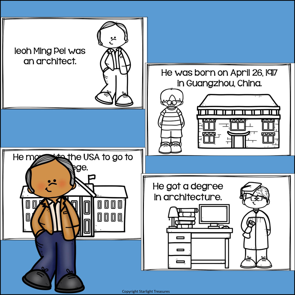 Ieoh Ming Pei Mini Book for Early Readers: Asian/Pacific Islander Heritage Month