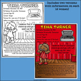 Women's History Month Fact Sheets for Early Readers #3