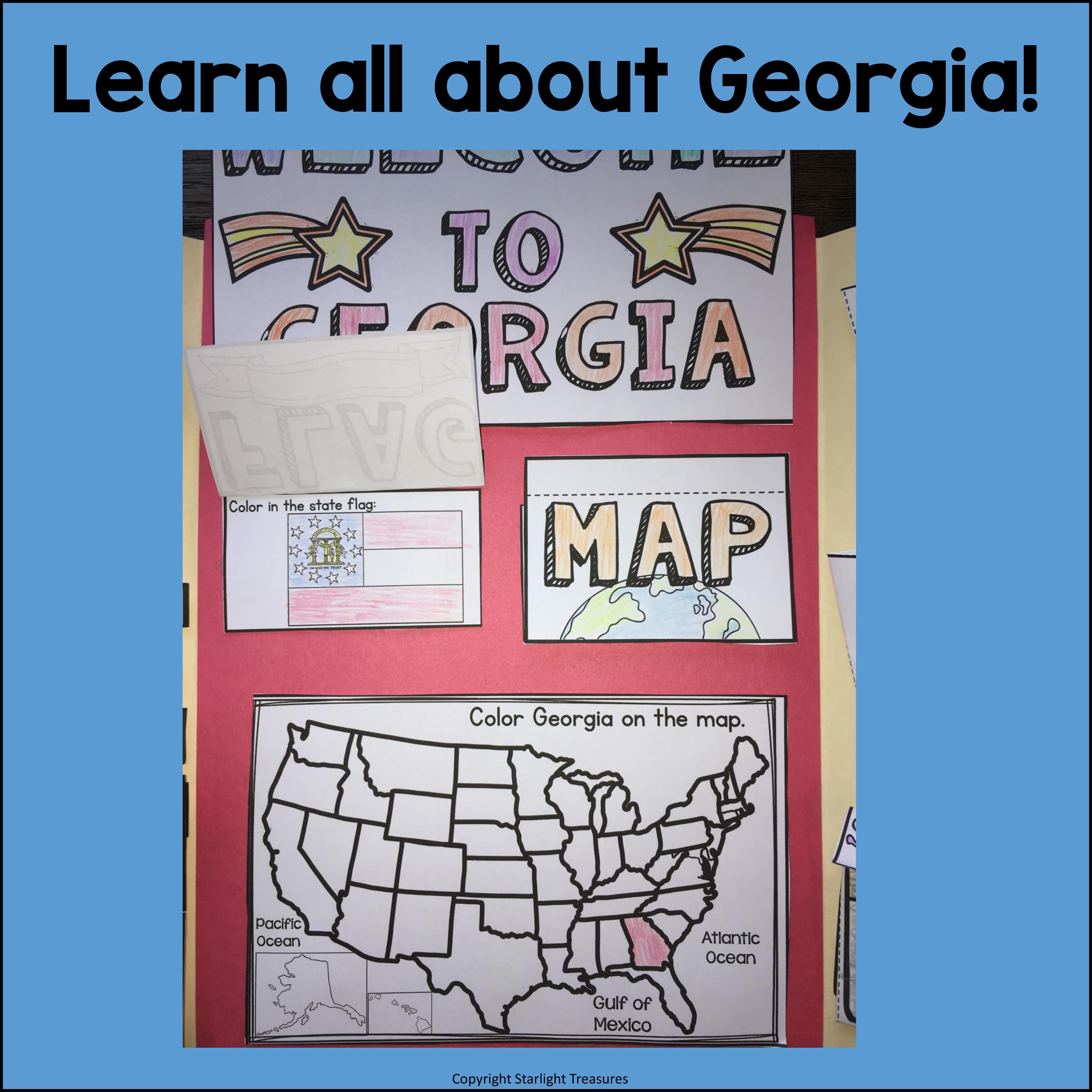 Georgia Lapbook for Early Learners - A State Study