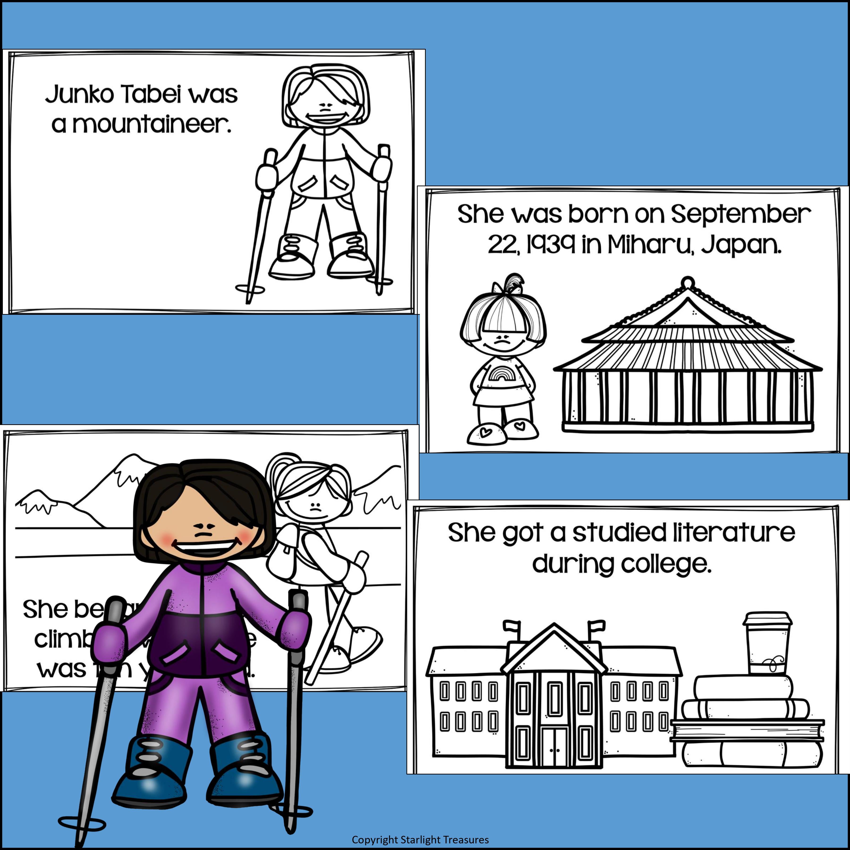 Junko Tabei Mini Book for Early Readers: Asian/Pacific Islander Heritage Month