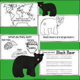 Black Bears Mini Book for Early Readers