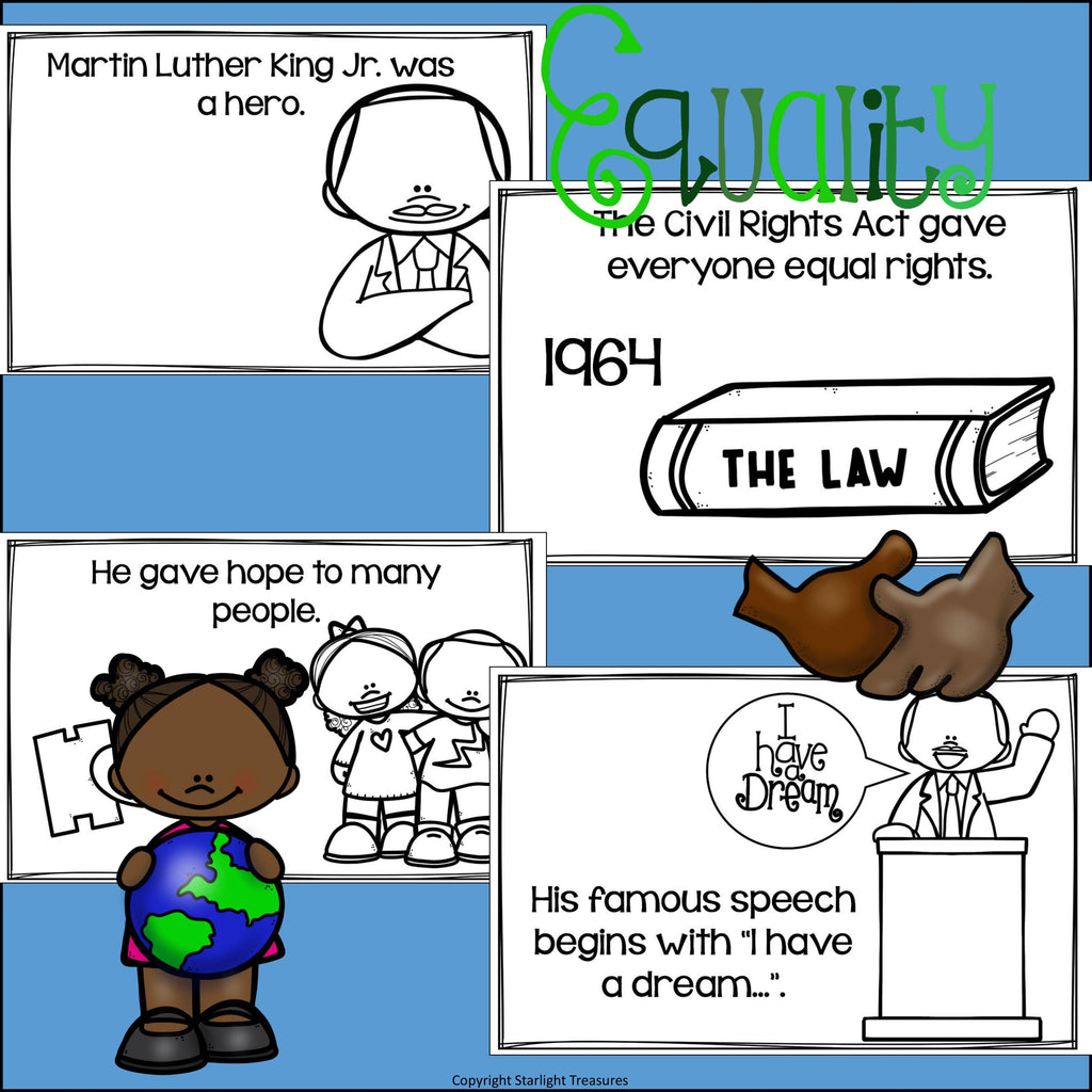 Martin Luther King Jr. Day Mini Book for Early Readers
