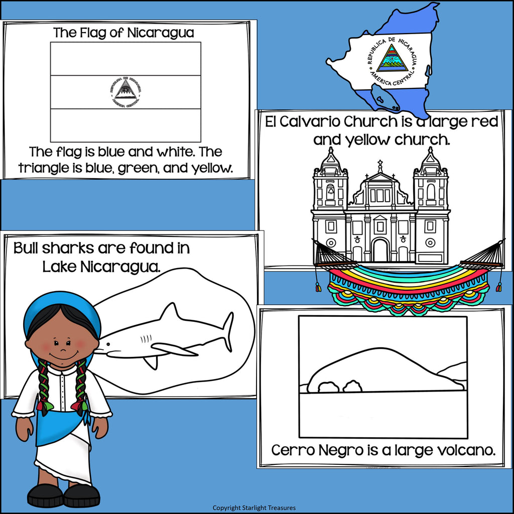 Nicaragua Mini Book for Early Readers - A Country Study