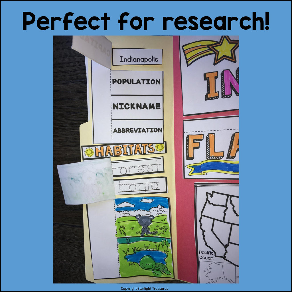 Indiana Lapbook for Early Learners - A State Study