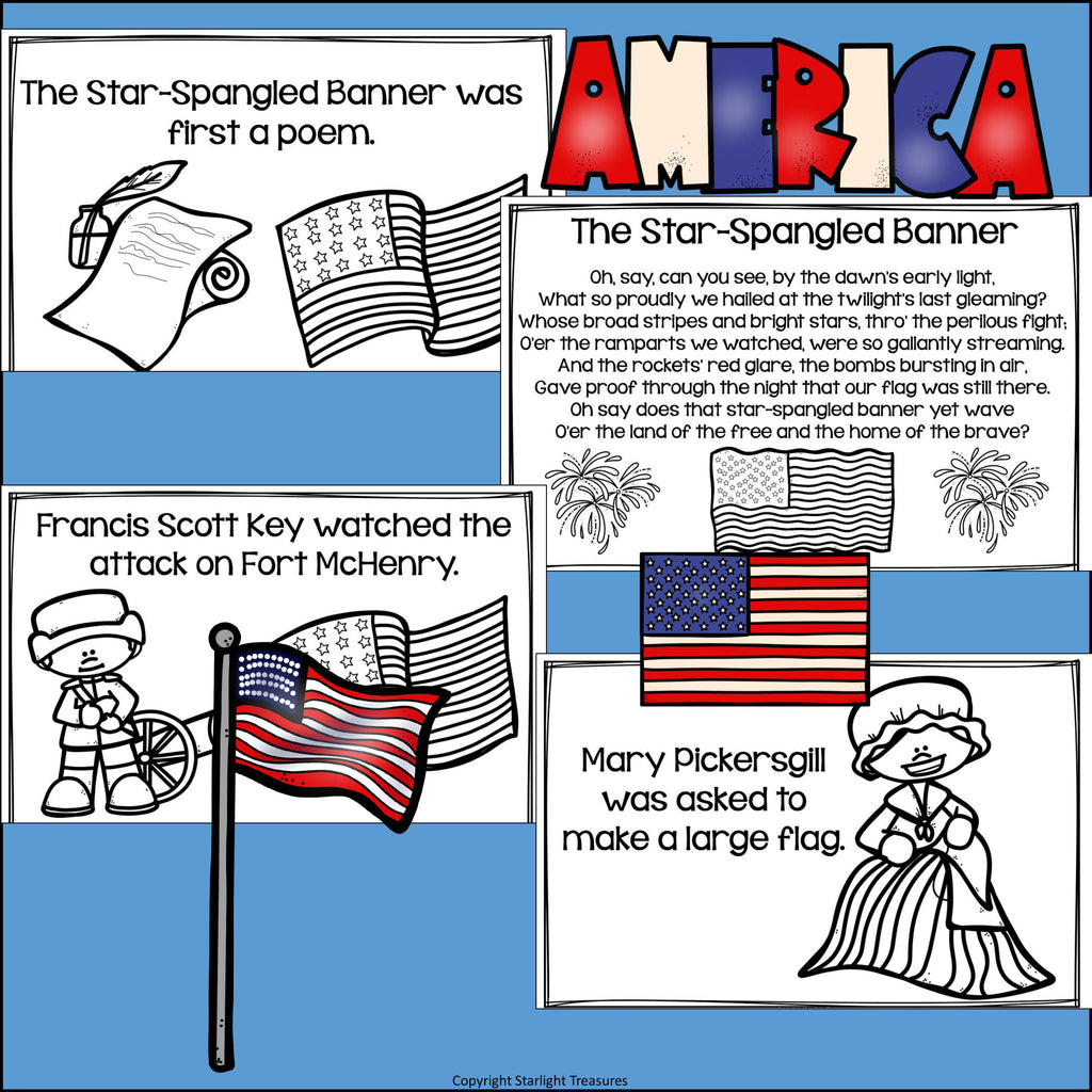 Star-Spangled Banner Mini Book for Early Readers: American Symbols