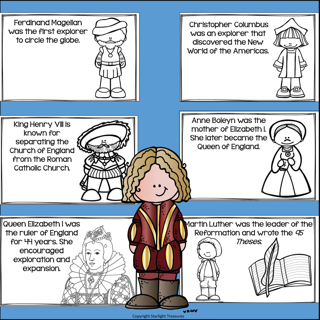 Renaissance Mini Book for Early Readers - Renaissance, Reformation, Exploration