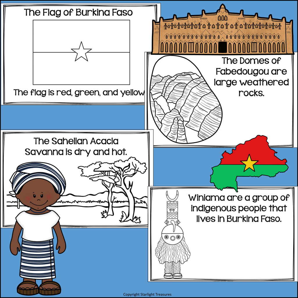 Burkina Faso Mini Book for Early Readers - A Country Study
