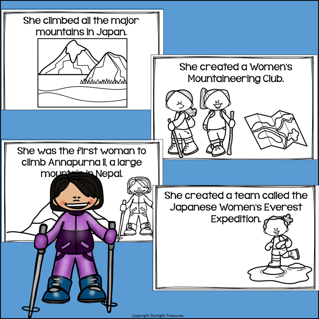 Junko Tabei Mini Book for Early Readers: Asian/Pacific Islander Heritage Month