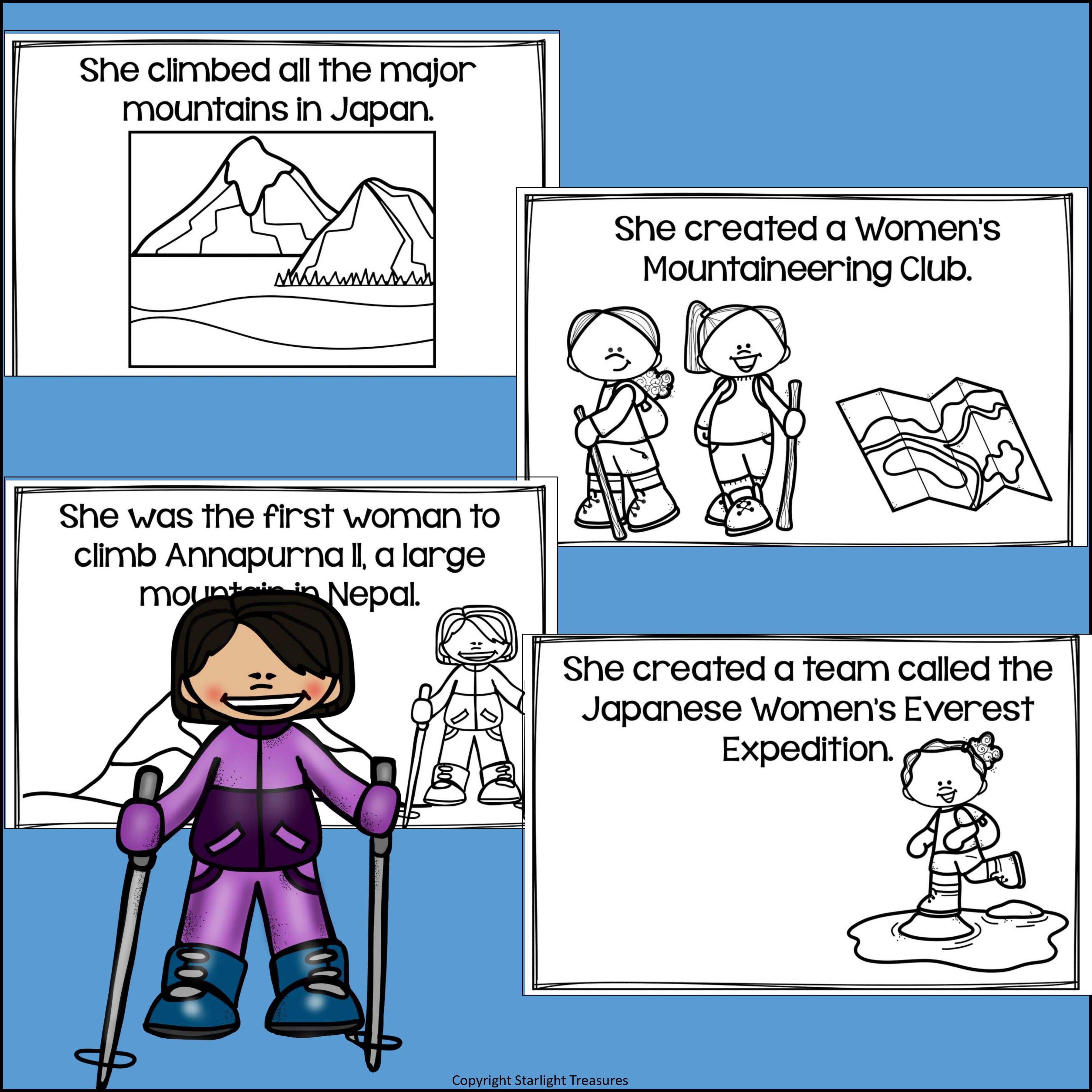 Junko Tabei Mini Book for Early Readers: Asian/Pacific Islander Heritage Month