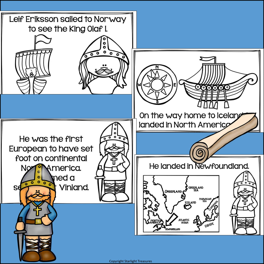 Leif Erikson Mini Book for Early Readers: Early Explorers