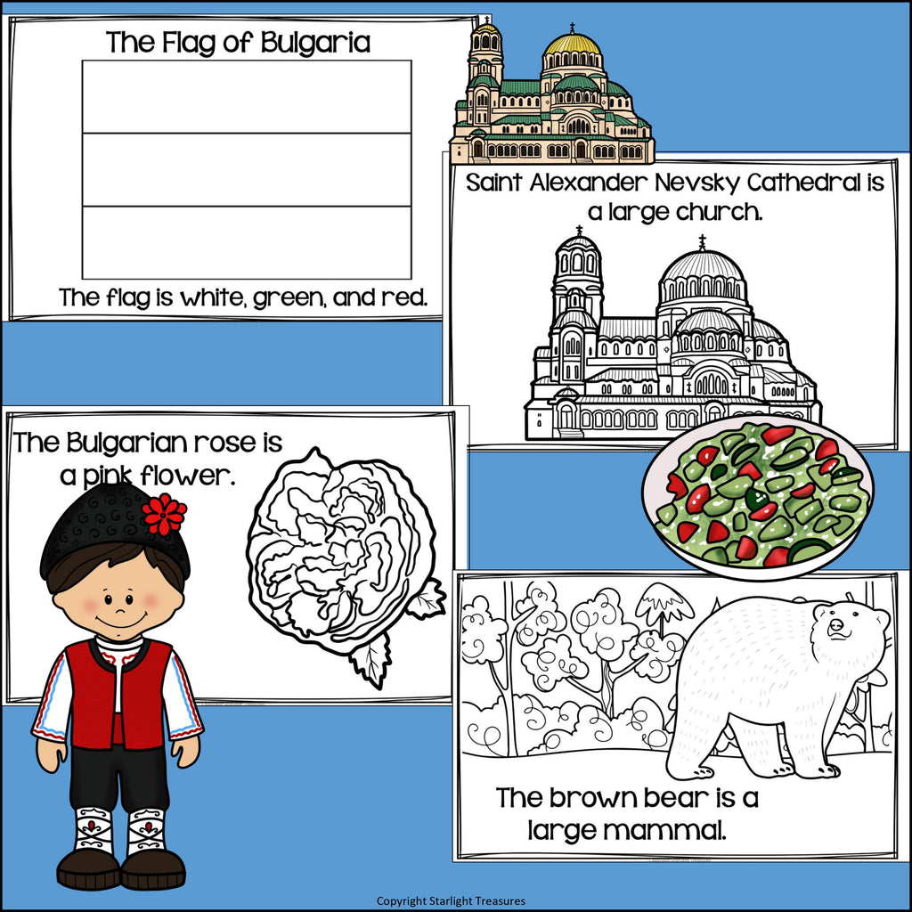 Bulgaria Mini Book for Early Readers - A Country Study