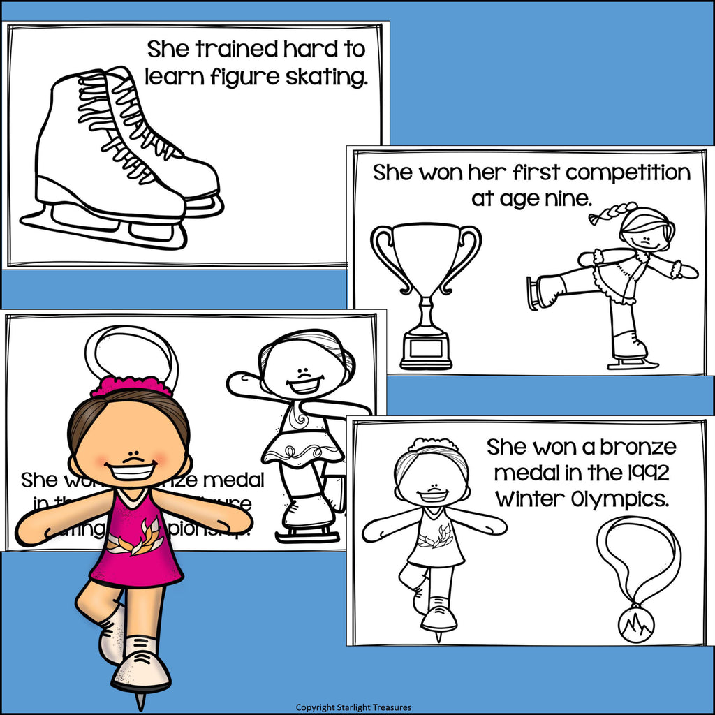 Nancy Kerrigan Mini Book for Early Readers: Women's History Month