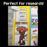 Dogs Lapbook for Early Learners - Animal Study