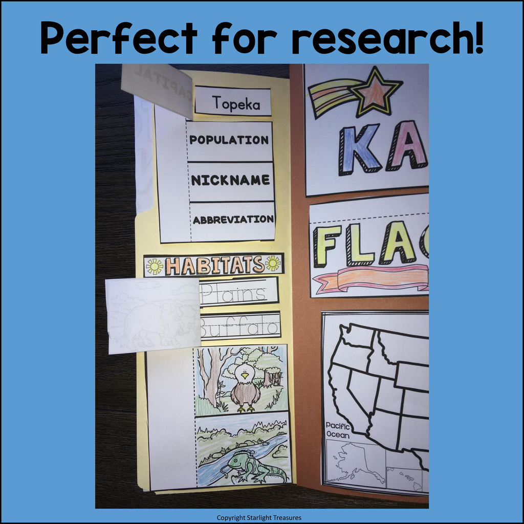 Kansas Lapbook for Early Learners - A State Study