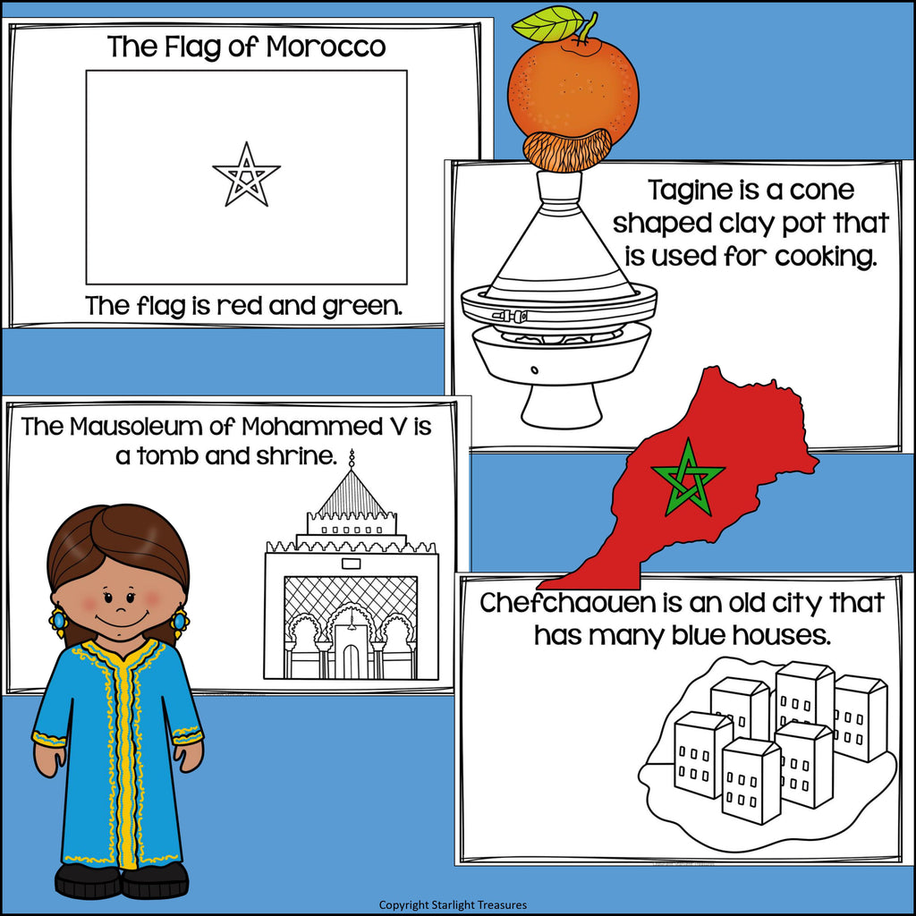 Morocco Mini Book for Early Readers - A Country Study