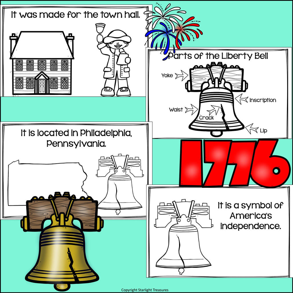 Liberty Bell Mini Book for Early Readers: American Symbols