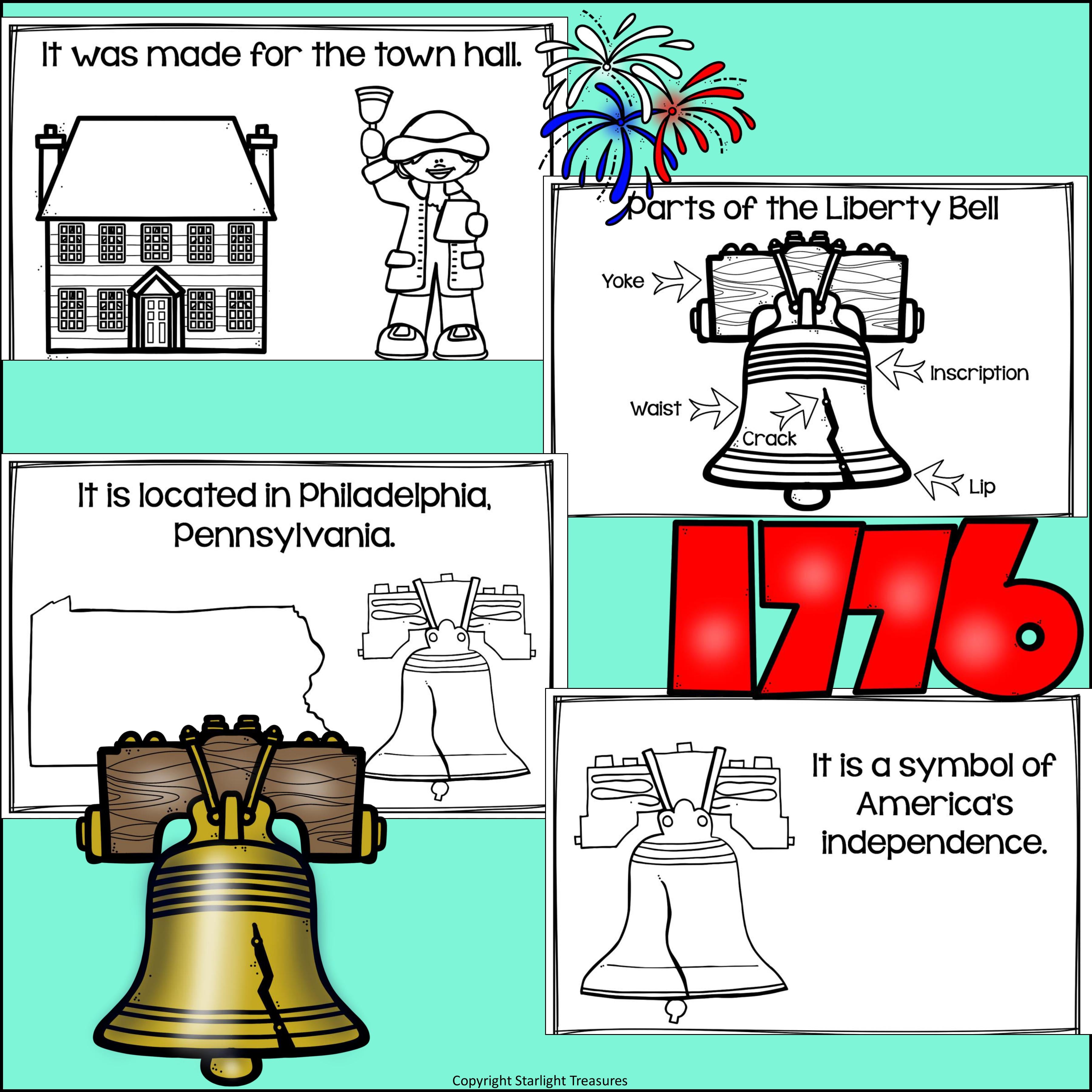Liberty Bell Mini Book for Early Readers: American Symbols