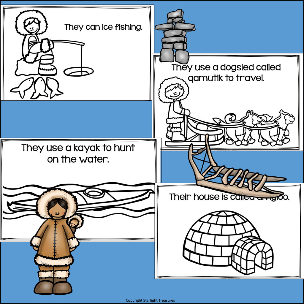 Inuit Tribe Mini Book for Early Readers