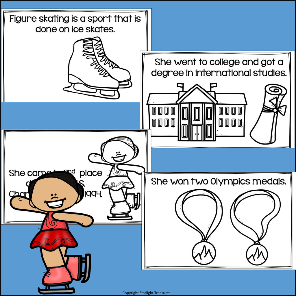 Michelle Kwan Mini Book for Early Readers: Asian/Pacific Islander Heritage Month