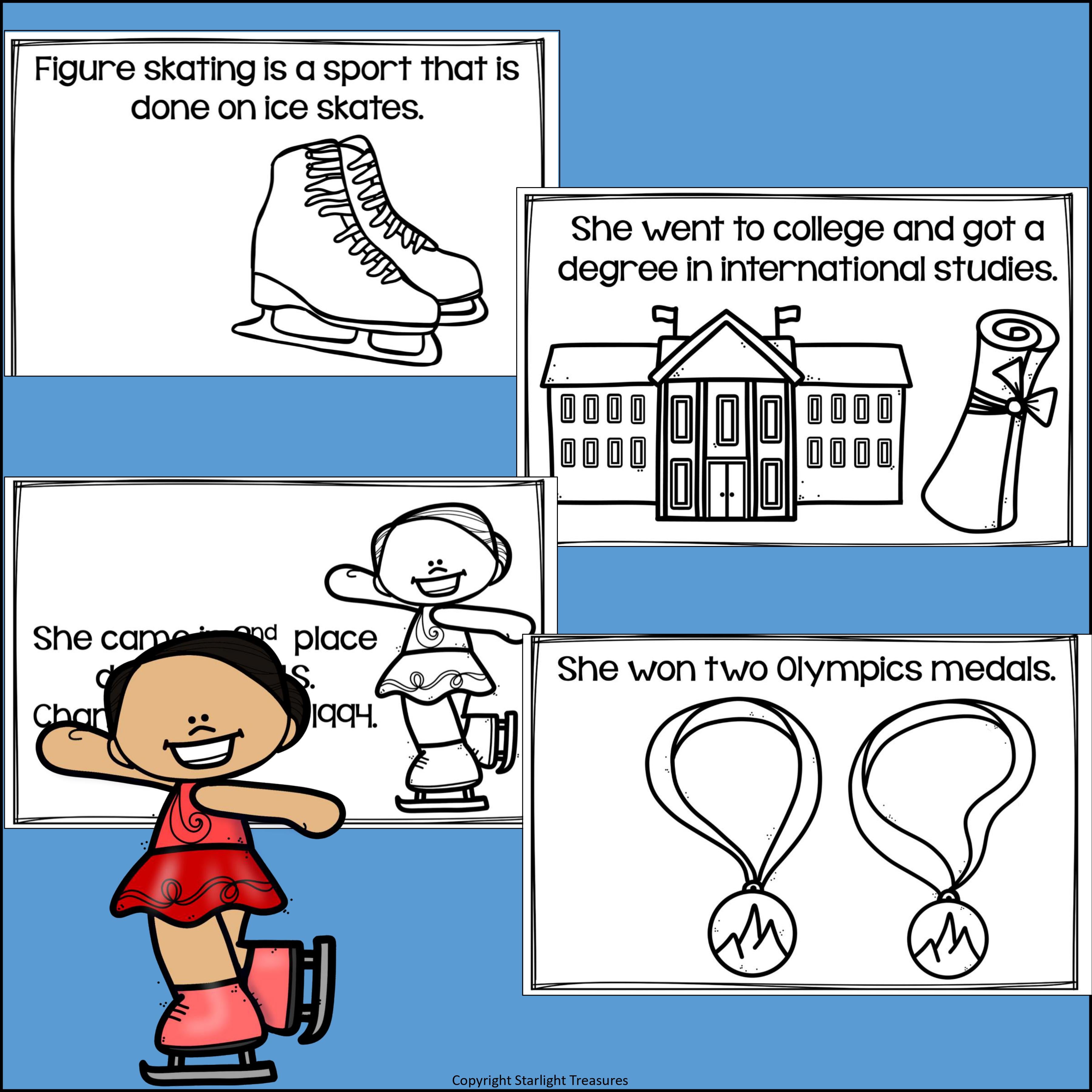 Michelle Kwan Mini Book for Early Readers: Asian/Pacific Islander Heritage Month