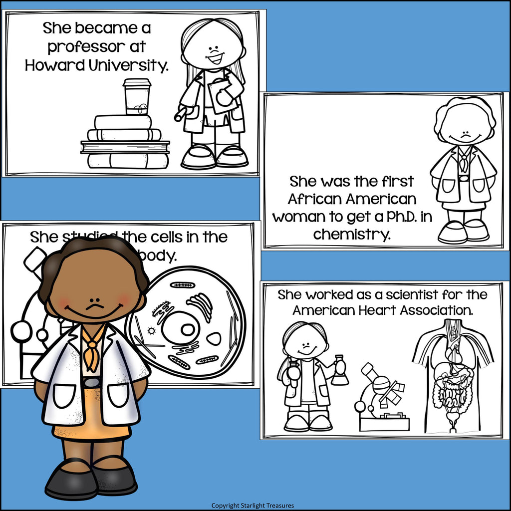 Marie Maynard Daly Mini Book for Early Readers: Women's History Month